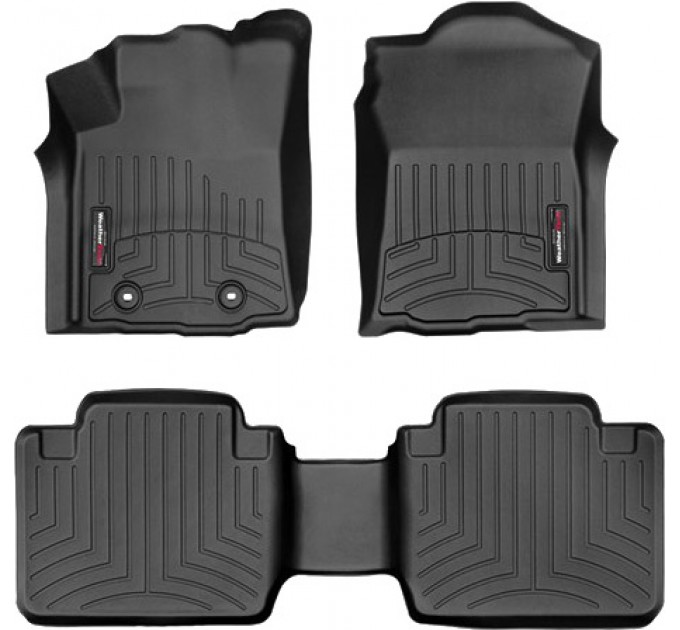 Коврики WeatherTech Black для Toyota Tacoma (mkIII)(extended cab) 2015-2017 manual, цена: 10 641 грн.