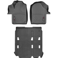 Коврики Weathertech Black для Mercedes-Benz V-Class (W447)(1-2 row)(no console on 2 row) 2015→