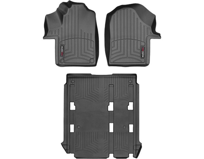 Коврики WeatherTech Black для Mercedes-Benz V-Class (W447)(1-2 row)(no console on 2 row) 2015→, цена: 13 915 грн.
