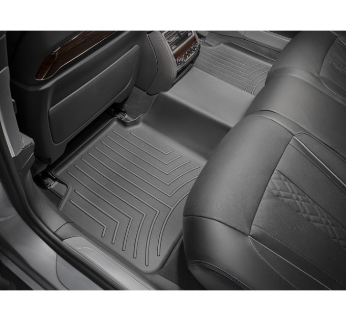 Килимки WeatherTech Black для BMW 7-series (G12)(long)(no console)(2 row) 2015→, ціна: 4 498 грн.