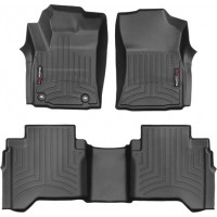 Коврики Weathertech Black для Toyota Hilux (mkVIII)(double cab)(no heating vents on 1 row) 2015→