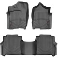 Коврики WeatherTech Black для Nissan Titan (mkII)(crew cab)(1 row bucket seats)(with organizer under 2 row) 2016-2024, цена: 11 709 грн.