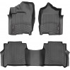 Коврики Weathertech Black для Nissan Titan XD (double cab)(mkII)(1 row bucket seats)(with organizer under 2 row) 2016→, ціна: 10 849 грн.