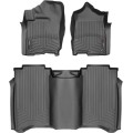 Коврики WeatherTech Black для Nissan Titan (mkII)(crew cab)(no organizer under 2 row) 2016-2024, цена: 13 472 грн.