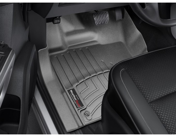 Коврики WeatherTech Black для Nissan Titan (mkII)(crew cab)(1 row bucket seats)(with organizer under 2 row) 2016-2024, цена: 11 709 грн.