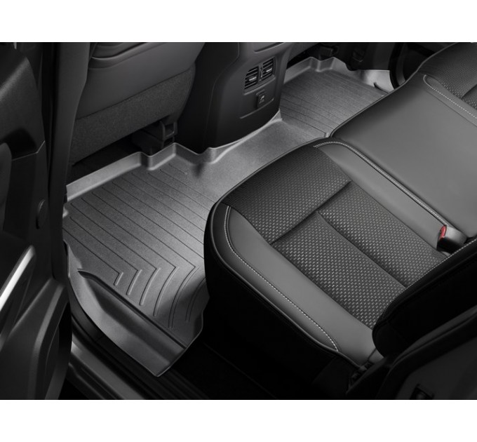 Коврики Weathertech Black для Nissan Titan XD (double cab)(mkII)(1 row bucket seats)(with organizer under 2 row) 2016→, ціна: 10 849 грн.