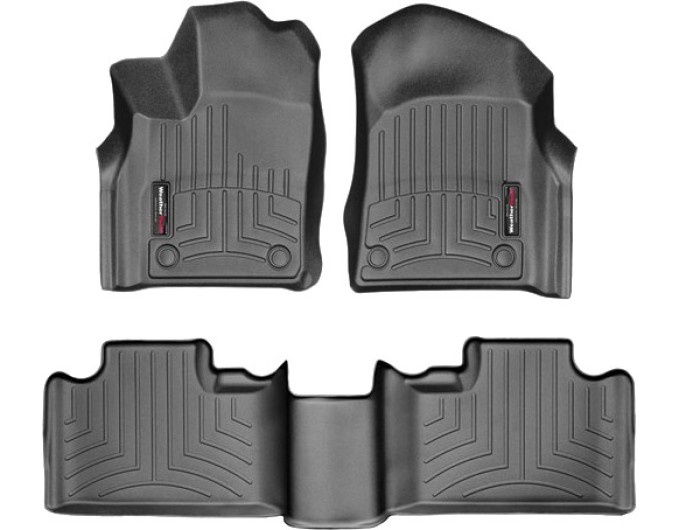 Коврики Weathertech Black для Jeep Grand Cherokee (US)(WK2); Dodge Durango (mkIII)(1-2 row)(2 row bench) 03.2015→, ціна: 11 709 грн.