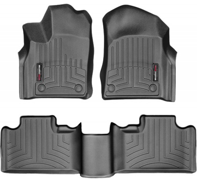 Коврики Weathertech Black для Jeep Grand Cherokee (US)(WK2); Dodge Durango (mkIII)(1-2 row)(2 row bench) 03.2015→, ціна: 10 849 грн.