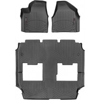 Коврики Weathertech Black для Chrysler Pacifica (mkII)(hybrid)(1-2-3 row) 2016→