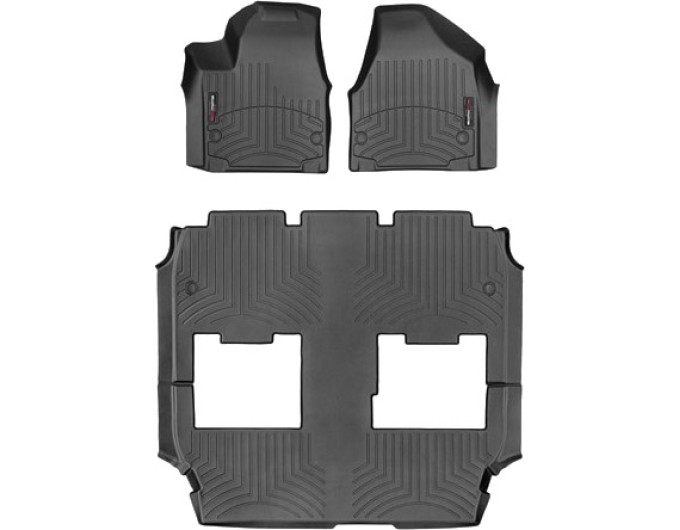 Коврики WeatherTech Black для Chrysler Pacifica (mkII)(hybrid)(Touring Trim)(1-2-3 row) 2016→, цена: 13 472 грн.