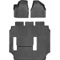 Коврики WeatherTech Black для Chrysler Pacifica (mkII)(not hybrid)(2 row - 2 seat bench)(1-2-3 row) 2016-2020, цена: 13 472 грн.