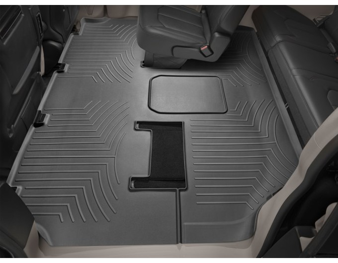 Коврики WeatherTech Black для Chrysler Pacifica (mkII)(not hybrid)(Touring & Limited Trim)(2 row - 3 seat bench or 2 row - bucket seats)(2-3 row) 2016→, цена: 6 915 грн.