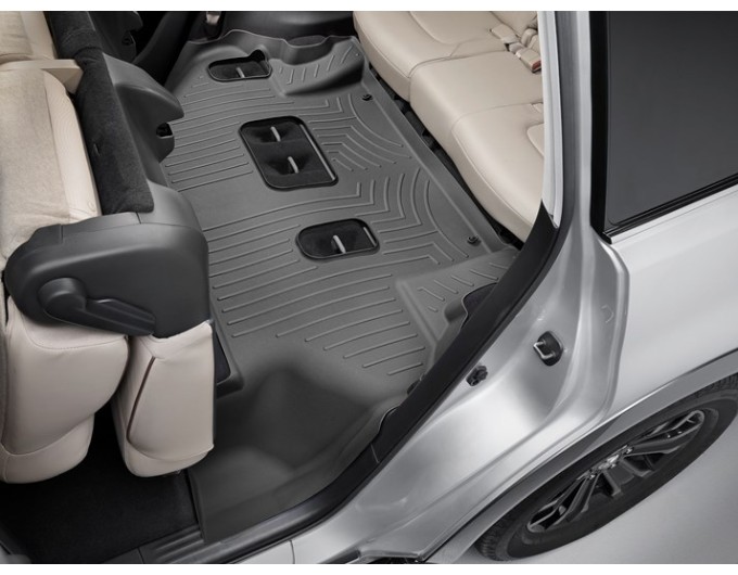 Коврики WeatherTech Black для Infiniti QX80 / QX56 (mkII)(2 row bench seats)(3 row) 2011→; Nissan Armada (mkII)(2 row bench seats)(3 row) 2017→, цена: 5 135 грн.