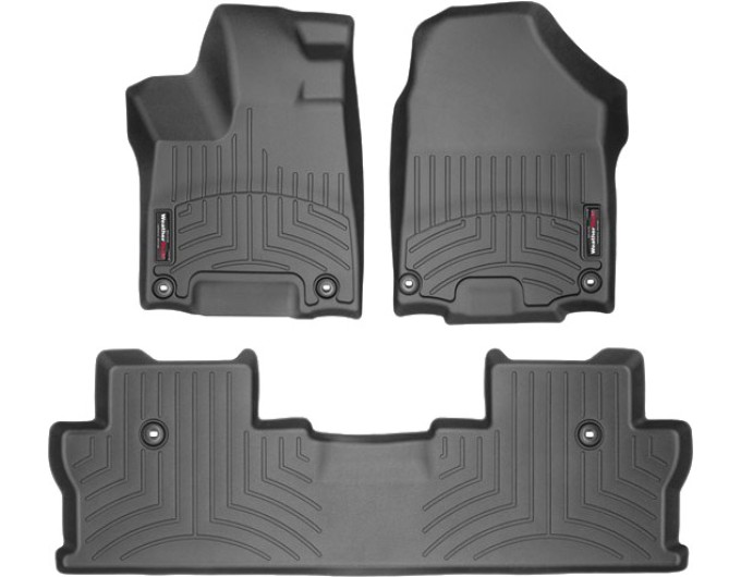 Коврики Weathertech Black для Honda Ridgeline (mkII)(1-2 row + under 2 row) 2017→, ціна: 11 488 грн.