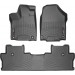 Коврики Weathertech Black для Honda Ridgeline (mkII)(1-2 row + under 2 row) 2017→, ціна: 10 641 грн.