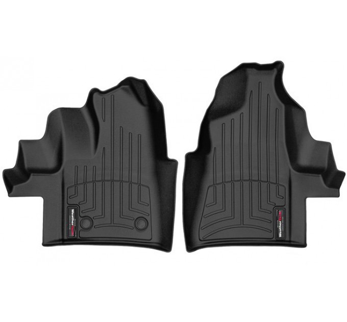 Коврики WeatherTech Black для Ford Transit (mkIV)(2 pcs.)(carpet flooring)(1 row) 2015→, цена: 6 144 грн.