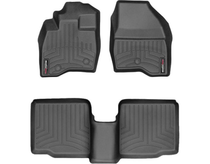 Коврики Weathertech Black для Ford Explorer (mkV)(1-2 row)(2 row bench seats or bucket without console) 2017-2019, ціна: 11 488 грн.