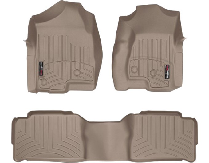 Коврики Weathertech Beige для Cadillac Escalade; Chevrolet Tahoe; GMC Yukon (mkII)(1-2 row) 2000-2006, ціна: 11 488 грн.