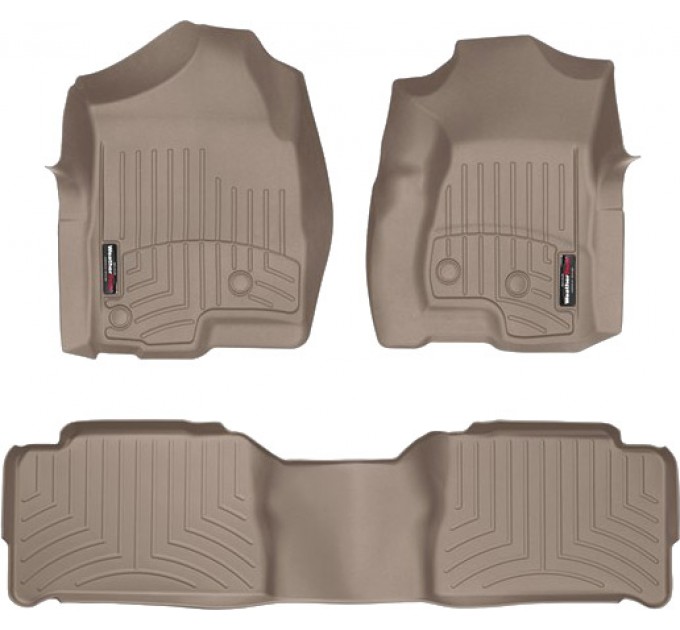 Коврики Weathertech Beige для Cadillac Escalade; Chevrolet Tahoe; GMC Yukon (mkII)(1-2 row) 2000-2006, ціна: 10 641 грн.