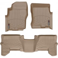 Коврики Weathertech Beige для Nissan Pathfinder (US)(mkIII) / Nissan Xterra (N50)(1-2 row)(1 fixing) 2005-2008