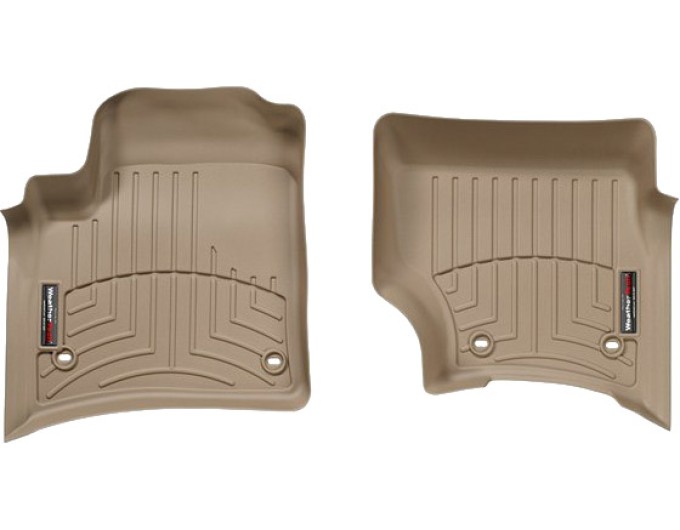 Коврики WeatherTech Beige для Volkswagen Touareg (mkI); Porsche Cayenne (mkI)(4 oval fixings)(1 row) 2002-2008, цена: 7 167 грн.
