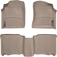 Коврики Weathertech Beige для Toyota Fortuner (mkI)(2 fixings hooks) 2004-2012