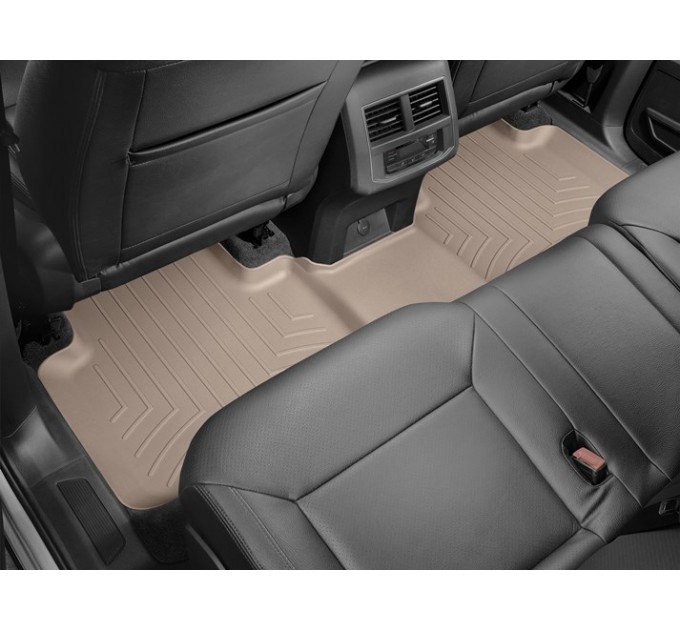 Коврики WeatherTech Beige для Volkswagen Atlas (mkI)(4 fixings)(2 row bench seats)(1-2 row) 2017→, цена: 10 779 грн.
