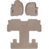 Коврики WeatherTech Beige для Ford Expedition Max; Lincoln Navigator L (mkIV)(1-2-3 row)(2 row bucket seats) 2018-2020, цена: 12 640 грн.