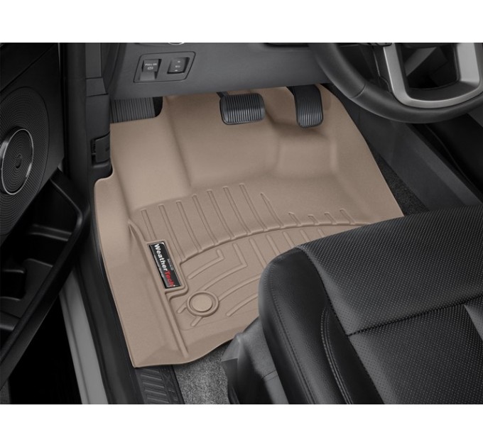 Коврики WeatherTech Beige для Ford Expedition Max; Lincoln Navigator L (mkIV)(1-2-3 row)(2 row bucket seats) 2018-2020, цена: 12 640 грн.
