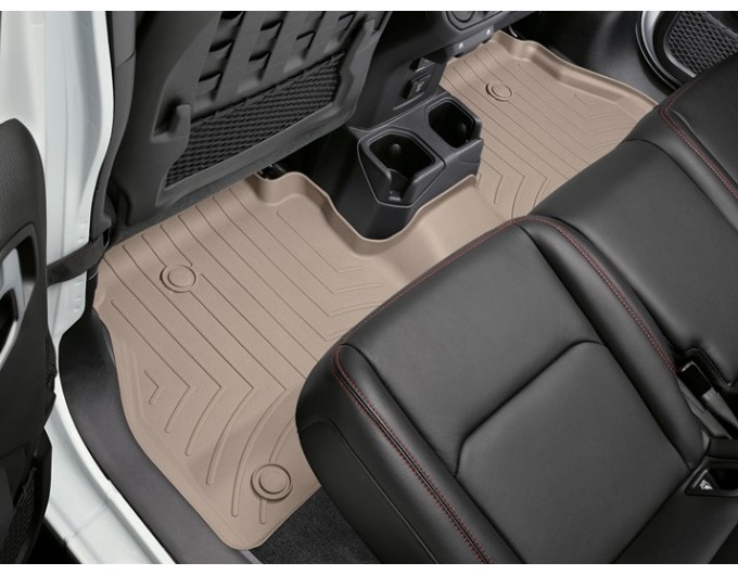 Коврики WeatherTech Beige для Jeep Gladiator (mkI)(2 row) 2020→, цена: 4 863 грн.