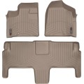 Коврики WeatherTech Beige для Dodge Grand Caravan (mkV); Chrysler Grand Voyager (mkV); Volkswagen Routan (mkI)(2 row bucket Swivel & Go seats)(1-2 row) 2008-2011, цена: 11 709 грн.