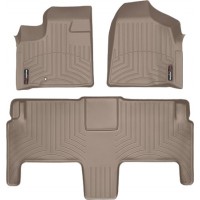 Коврики Weathertech Beige для Dodge / Chrysler Grand Caravan (mkV); Volkswagen Routan (mkI)(1-2 row)(2 row bucket Swivel & Go seats) 2008-2014