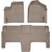 Коврики WeatherTech Beige для Dodge Grand Caravan (mkV); Chrysler Grand Voyager (mkV); Volkswagen Routan (mkI)(2 row bucket Swivel & Go seats)(1-2 row) 2008-2011, цена: 11 709 грн.