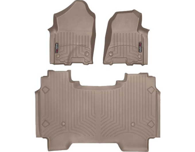 Коврики WeatherTech Beige для Dodge Ram (mkV)(crew cab)(1 row bucket seats)(no storage under 2 row) 2019→, цена: 13 915 грн.