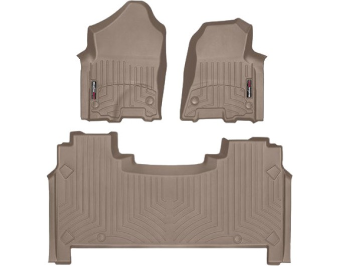Коврики WeatherTech Beige для Dodge Ram (mkV)(crew cab)(1 row bucket seats)(with storage under 2 row) 2019→, цена: 13 915 грн.