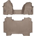 Коврики WeatherTech Black для Dodge Ram (mkV)(crew cab)(1 row bench seats)(no storage under 2 row) 2019→, цена: 15 686 грн.