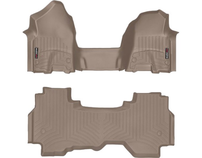 Коврики WeatherTech Beige для Dodge Ram (mkV)(quad cab)(1 row bucket seats) 2019→, цена: 15 686 грн.