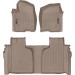 Коврики WeatherTech Beige для Chevrolet Silverado (mkIV); GMC Sierra (mkV)(crew cab)(1 row bucket)(with storage under 2 row) 2019→, цена: 13 915 грн.