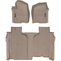 Коврики WeatherTech Beige для Chevrolet Silverado (mkIV); GMC Sierra (mkV)(crew cab)(1 row bucket)(no storage under 2 row) 2019→, цена: 13 915 грн.