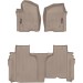 Коврики WeatherTech Beige для Chevrolet Silverado (mkIV); GMC Sierra (mkV)(double cab)(1 row bucket)(no storage under 2 row) 2019→, цена: 13 915 грн.
