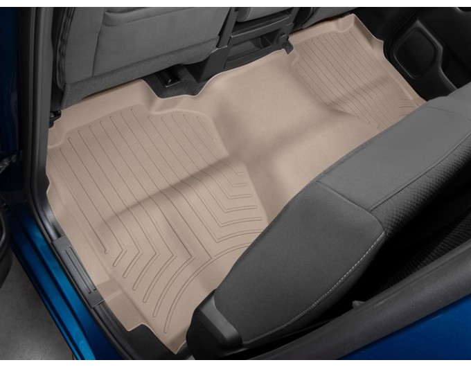 Коврики WeatherTech Beige для Chevrolet Silverado (mkIV); GMC Sierra (mkV)(double cab)(1 row bench)(no storage under 2 row) 2019→, цена: 15 686 грн.