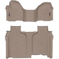 Коврики WeatherTech Beige для Chevrolet Silverado (mkIV); GMC Sierra (mkV)(crew cab)(1 row bench)(no storage under 2 row) 2019→, цена: 15 686 грн.