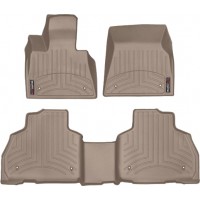 Коврики WeatherTech Beige для BMW X7 (G07)(7 seats)(1-2 row) 2019→
