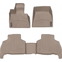 Коврики WeatherTech Beige для BMW X5 (F95; G05)(7 seats)(1-2 row) 2018→