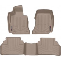 Коврики WeatherTech Beige для Mercedes-Benz AMG GT (X290)(4 door coupe)(no console on 2 row) 2019→