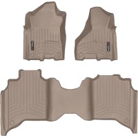 Коврики WeatherTech Beige для Dodge Ram 2500HD (mkV)(crew cab)(1 row bench seats) 2019→