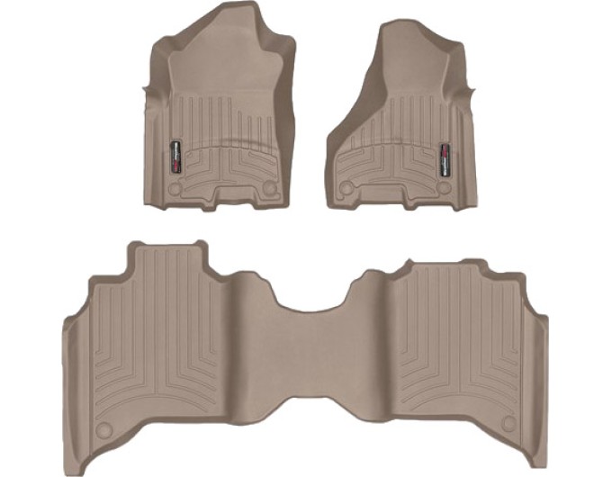 Коврики WeatherTech Beige для Dodge Ram 2500HD (mkV)(crew cab)(1 row bench seats) 2019→, цена: 13 915 грн.