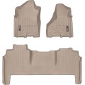 Коврики WeatherTech Beige для Dodge Ram 2500HD (mkV)(mega cab)(1 row bucket) 2019→, цена: 13 915 грн.