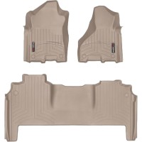 Коврики WeatherTech Beige для Dodge Ram 2500HD (mkV)(mega cab)(1 row bucket) 2019→