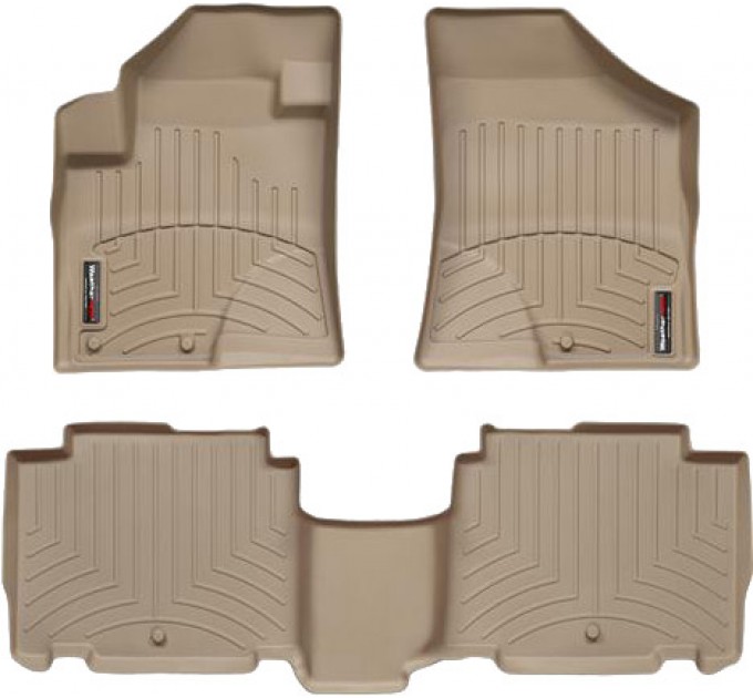 Коврики WeatherTech Beige для Hyundai ix55 / Veracruz (mkI)(1-2 row) 2007-2012, цена: 10 779 грн.